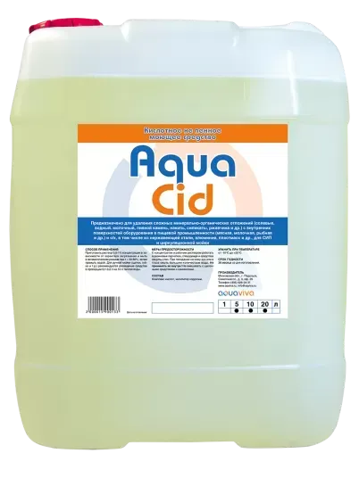 Кислотное не пенное моющее средство Aqua Cid 5л